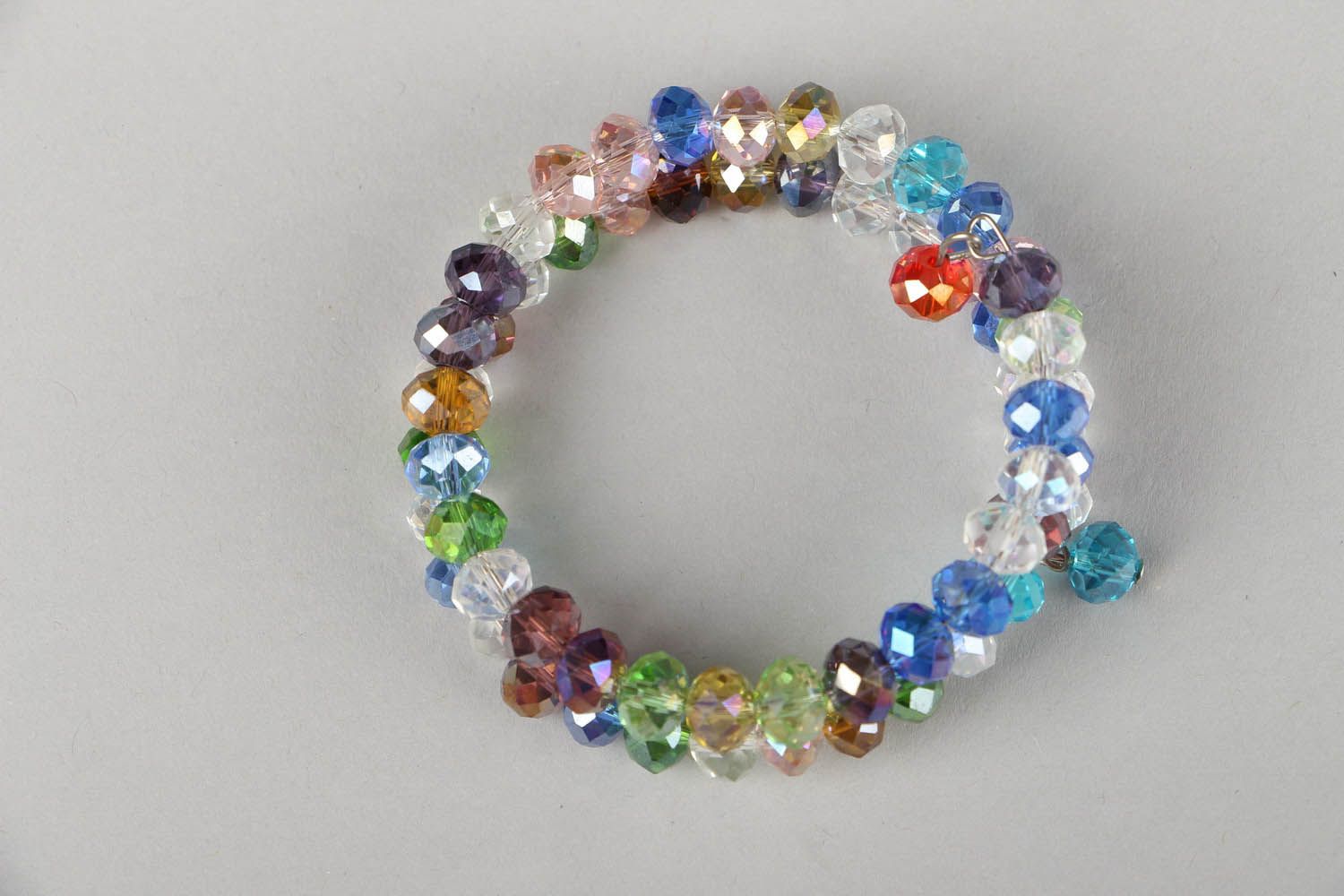 Bracelet de perles en verre fait main photo 5