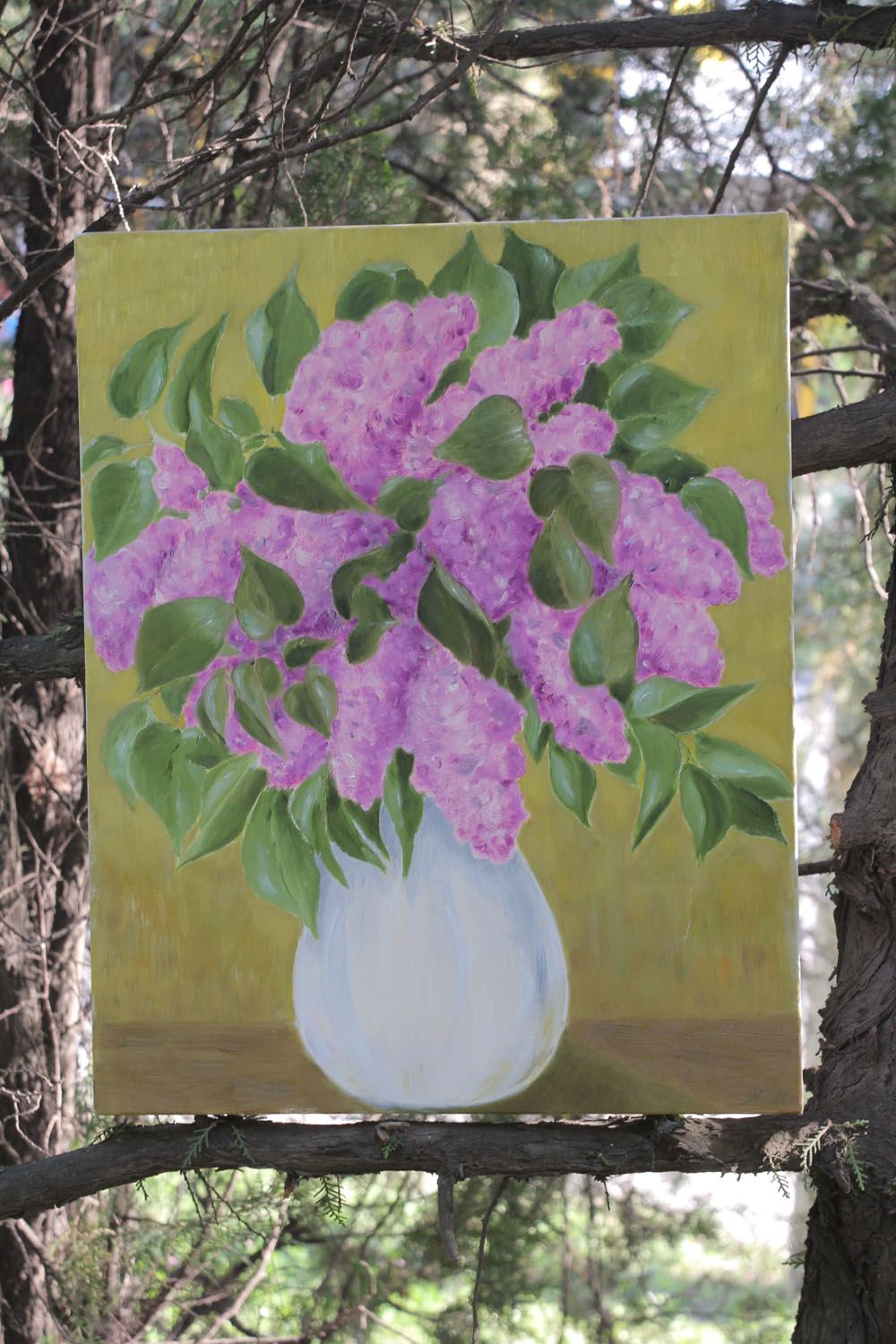 Oil painting Lilac photo 1
