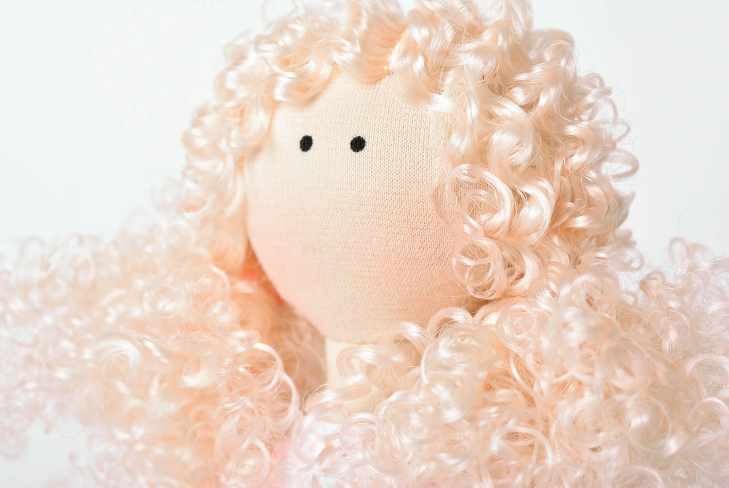 Handmade doll fabric doll designer rag doll interior decor gift ideas photo 3