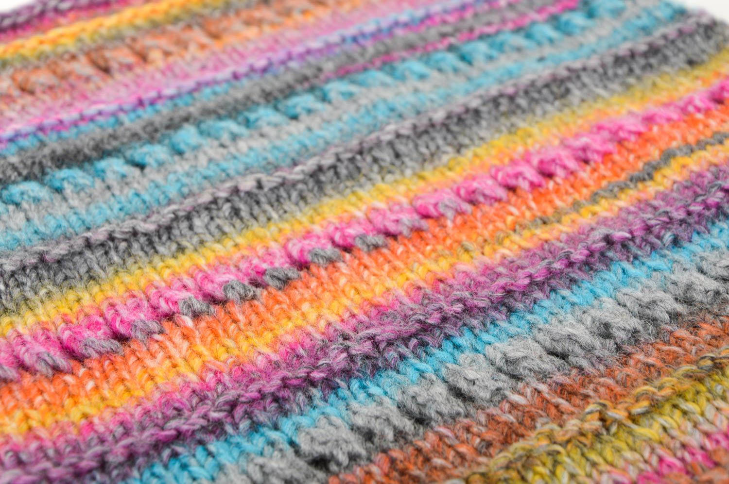 Écharpe snood Écharpe faite main tricoté au crochet en laine Vêtement femme photo 4