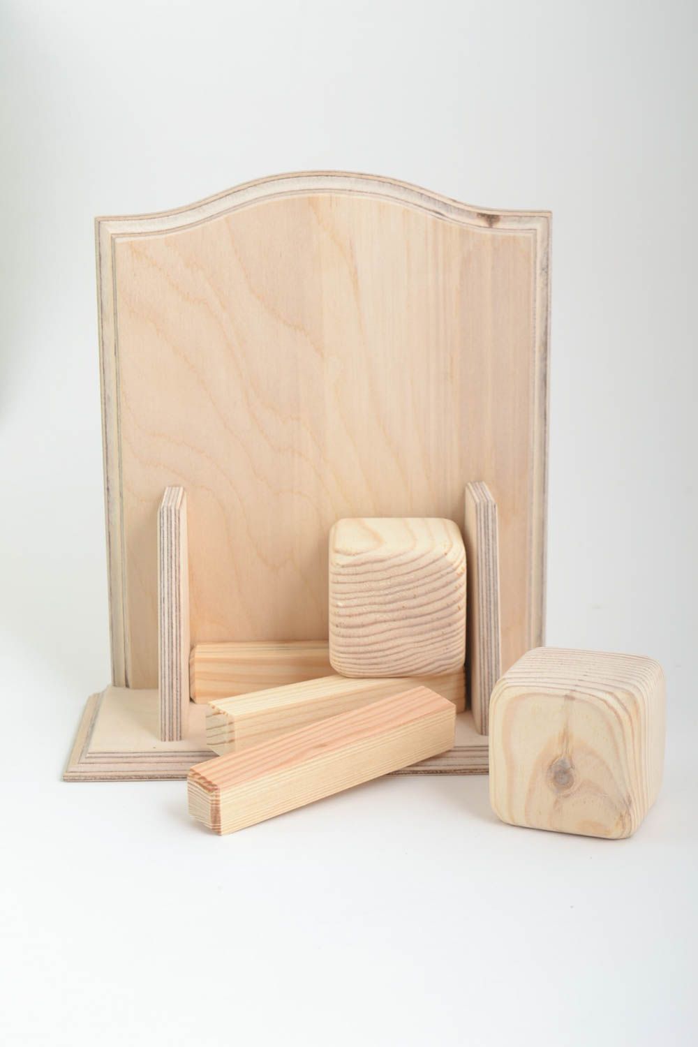 Handmade Holzartikel zum Bemalen Holzrohlinge zum Bemalen Bauklötze aus Holz  foto 2