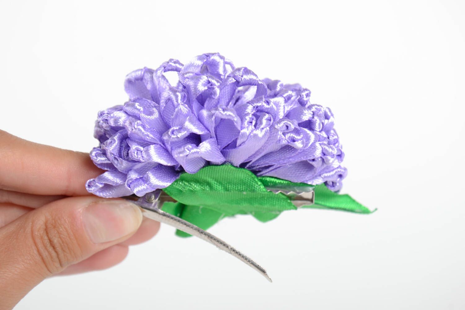Handmade Blumen Haarspangen Geschenk für Frauen Haarspangen mit Blume 2 Stück foto 5