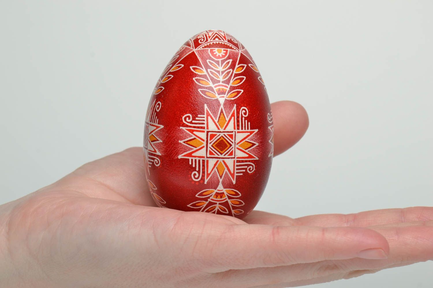 Расписное яйцо гусиное красивое авторское  фото 5