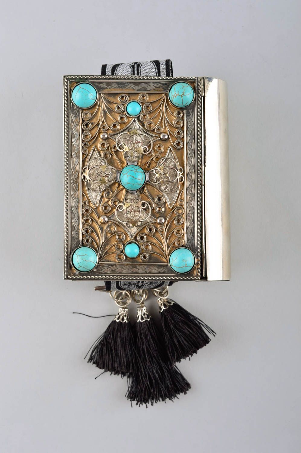 Libro hecho a mano elemento decorativo regalo original de cuproníquel para amigo foto 4