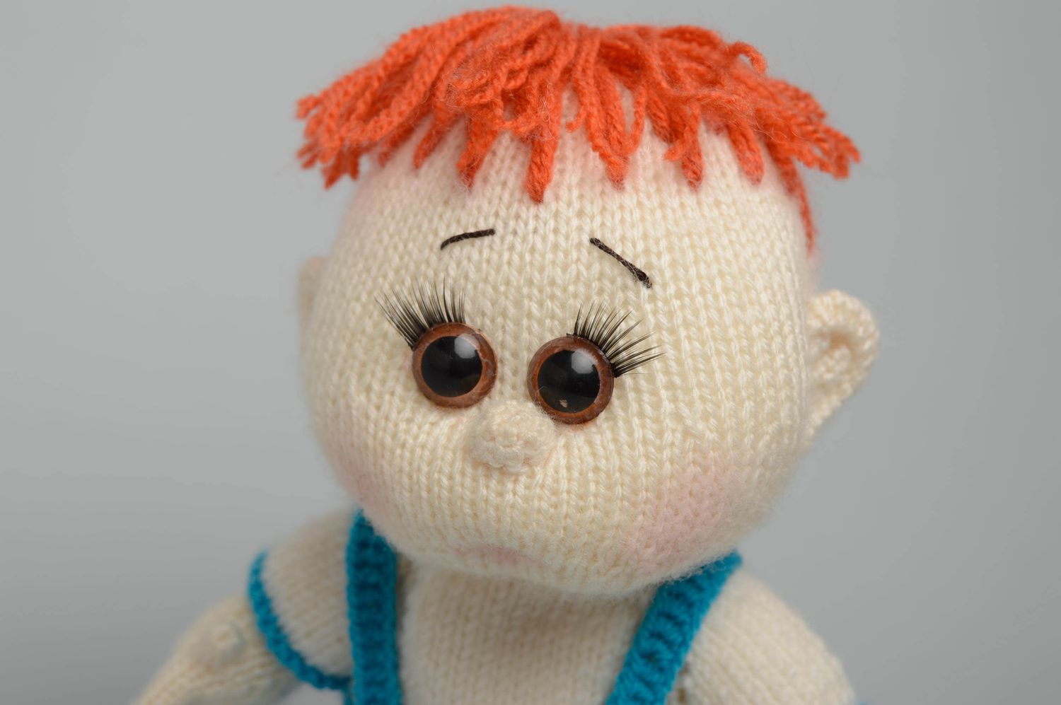 Handmade knit doll Boy photo 4
