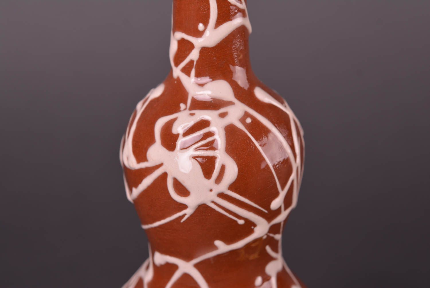 Подарок ручной работы глиняная бутылка авторская керамическая бутылка 500 мл фото 5
