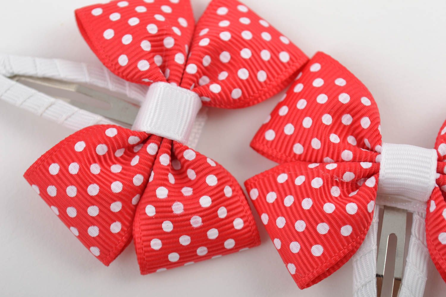 Set of 4 bows for girls handmade hair accessories hair decorations gift for girl photo 3