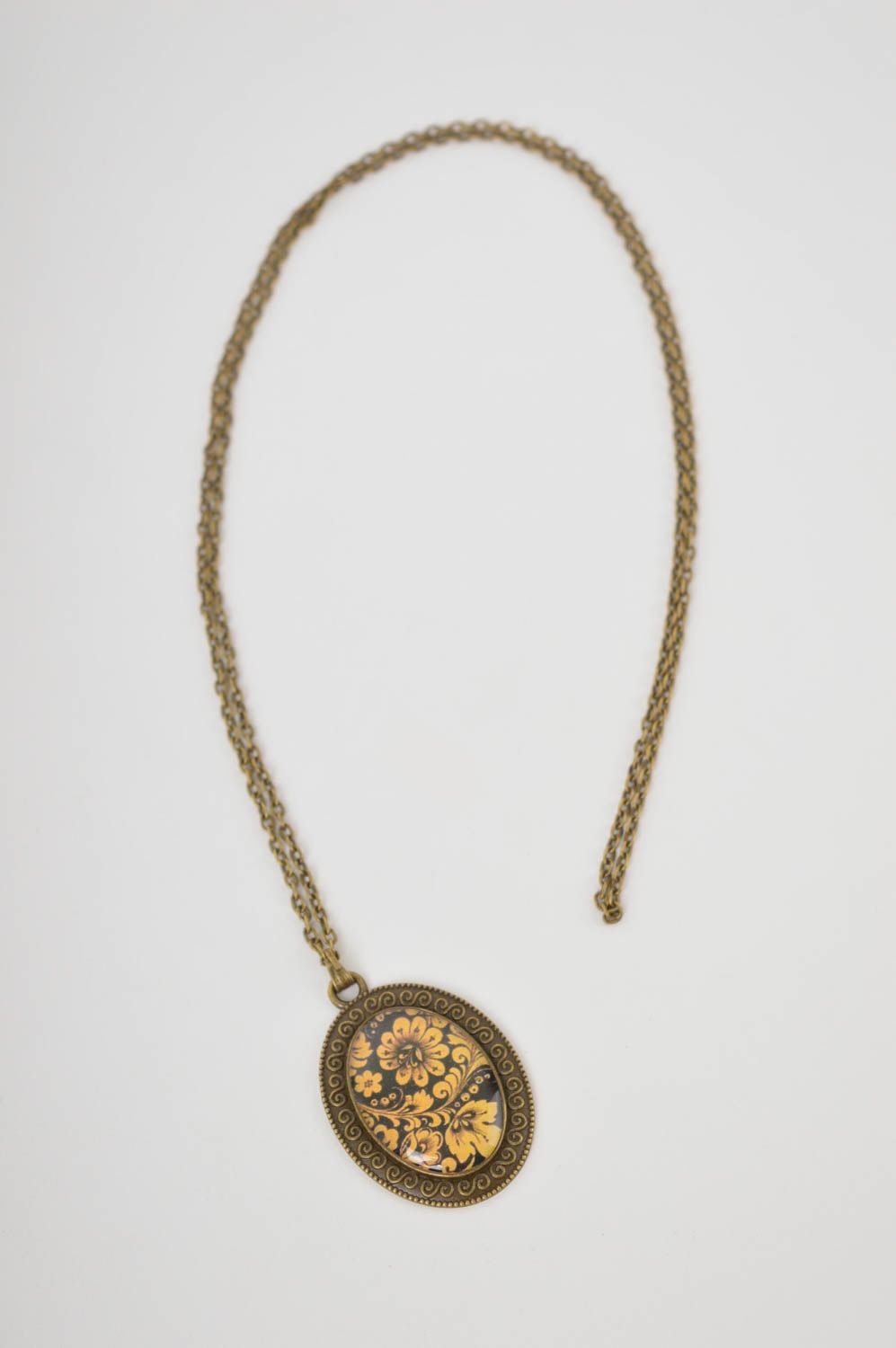 Handmade jewelry pendant necklace metal chain necklace designer accessories photo 2
