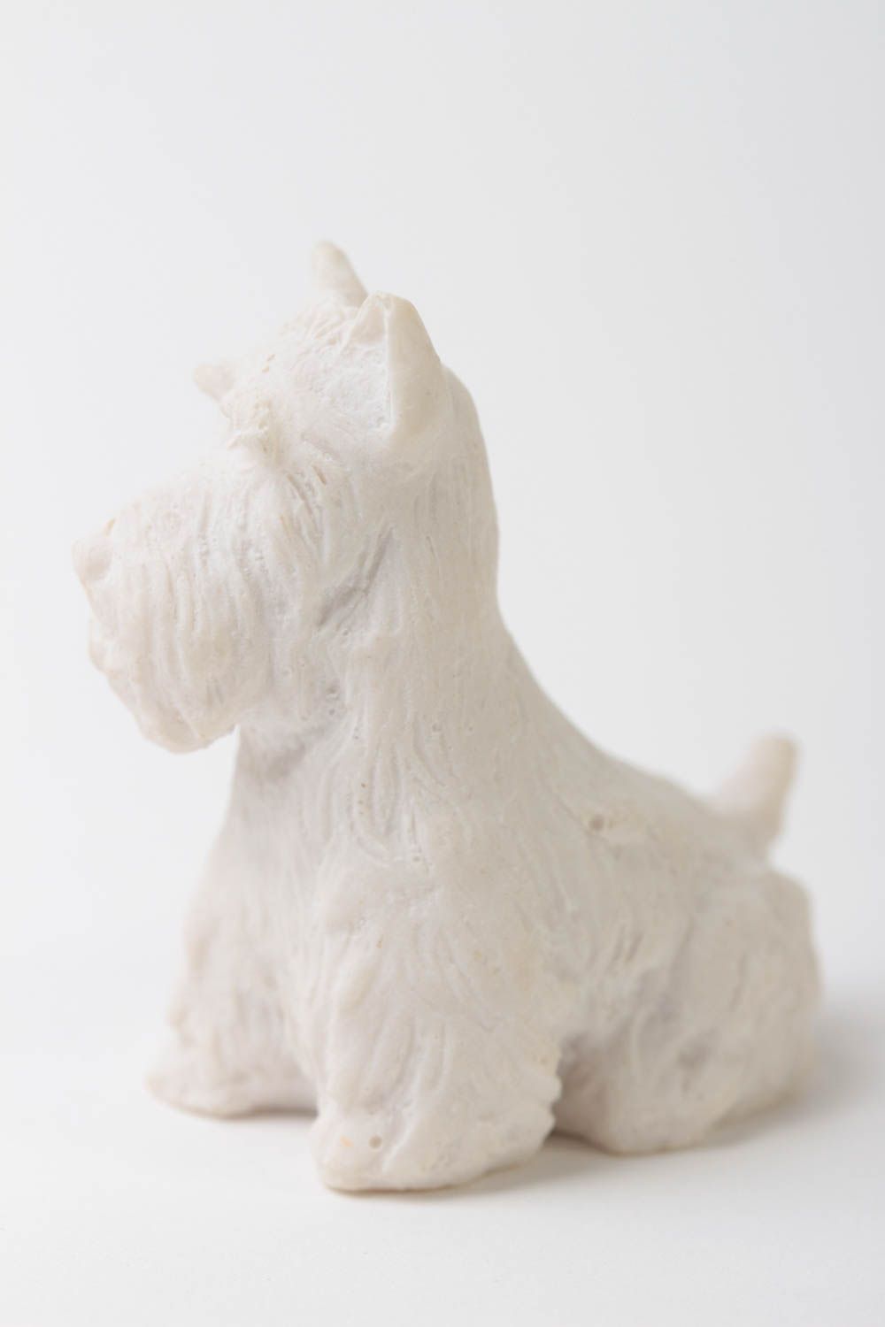 Handmade Hund Figur kleine Dekofigur Tischdeko Idee Rohling zum Bemalen foto 4