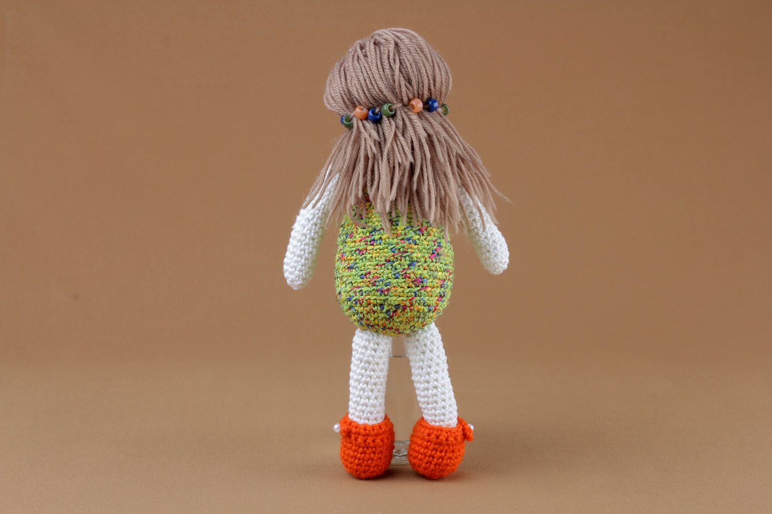 Giocattolo a maglia fatto a mano a forma di bambola bella pupazzo morbido  foto 4