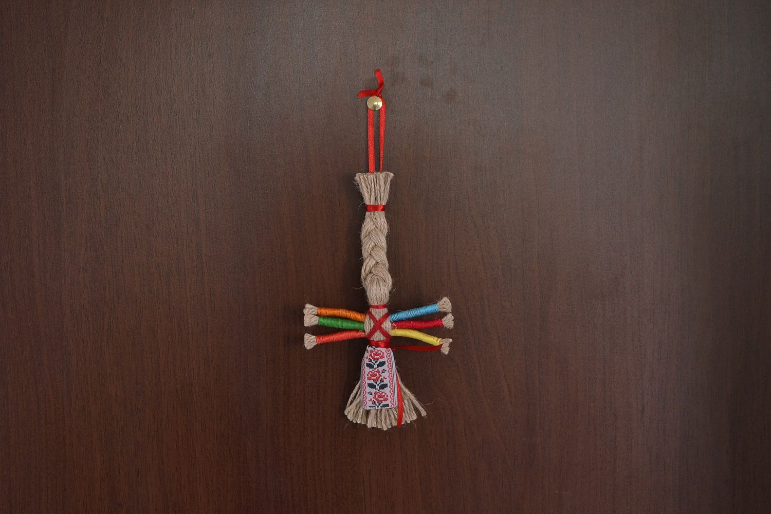Bambola etnica di laccio fatta a mano amuleto talismano giocattolo slavo foto 6