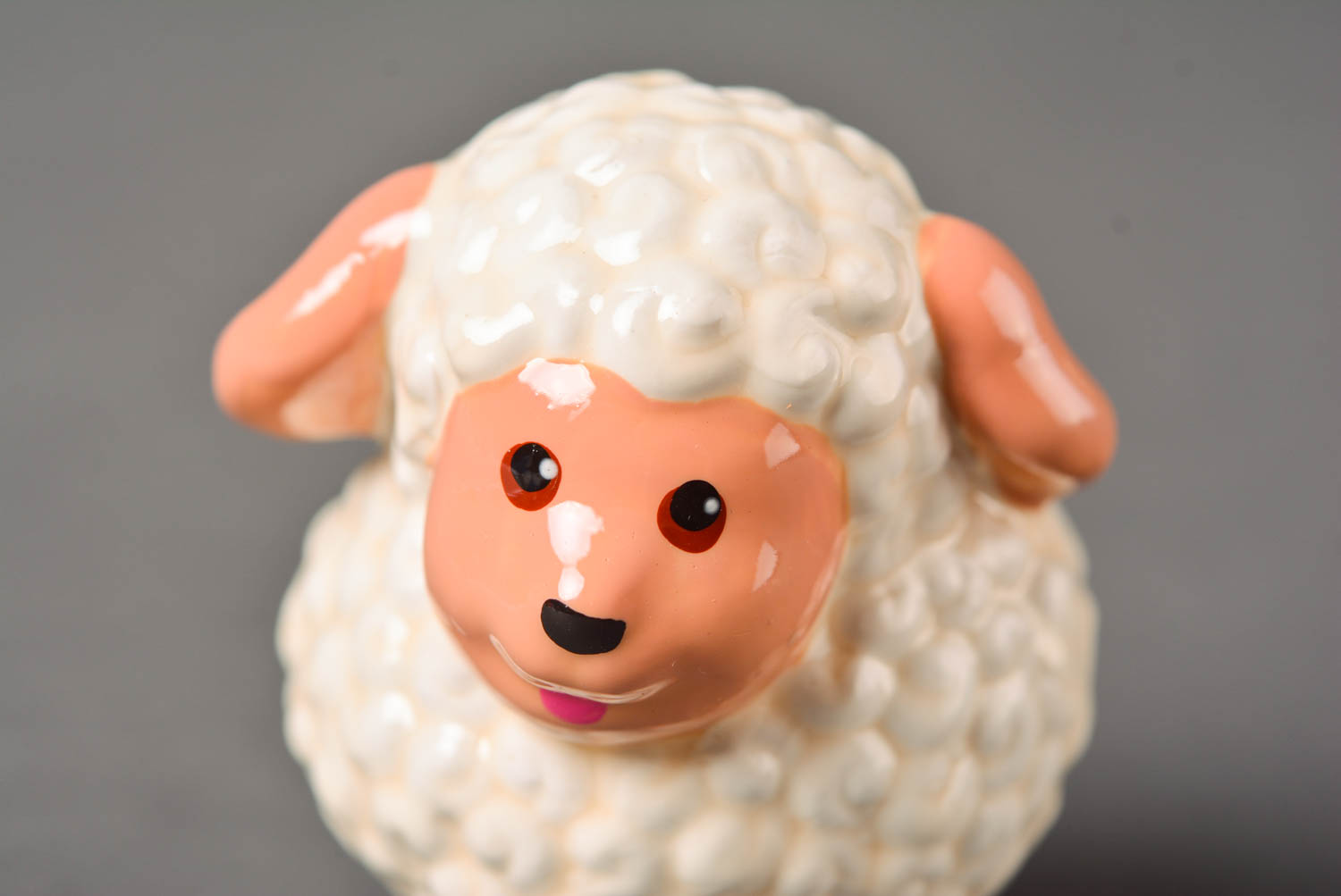 Декор для дома handmade фигурка из гипса элемент декора статуэтка белая овца фото 4