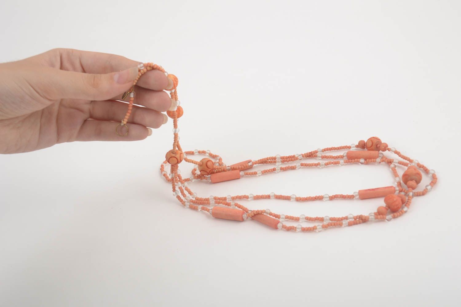 Handmade Schmuck Collier Halskette für Frauen Designer Schmuck Knochen Perlen foto 5