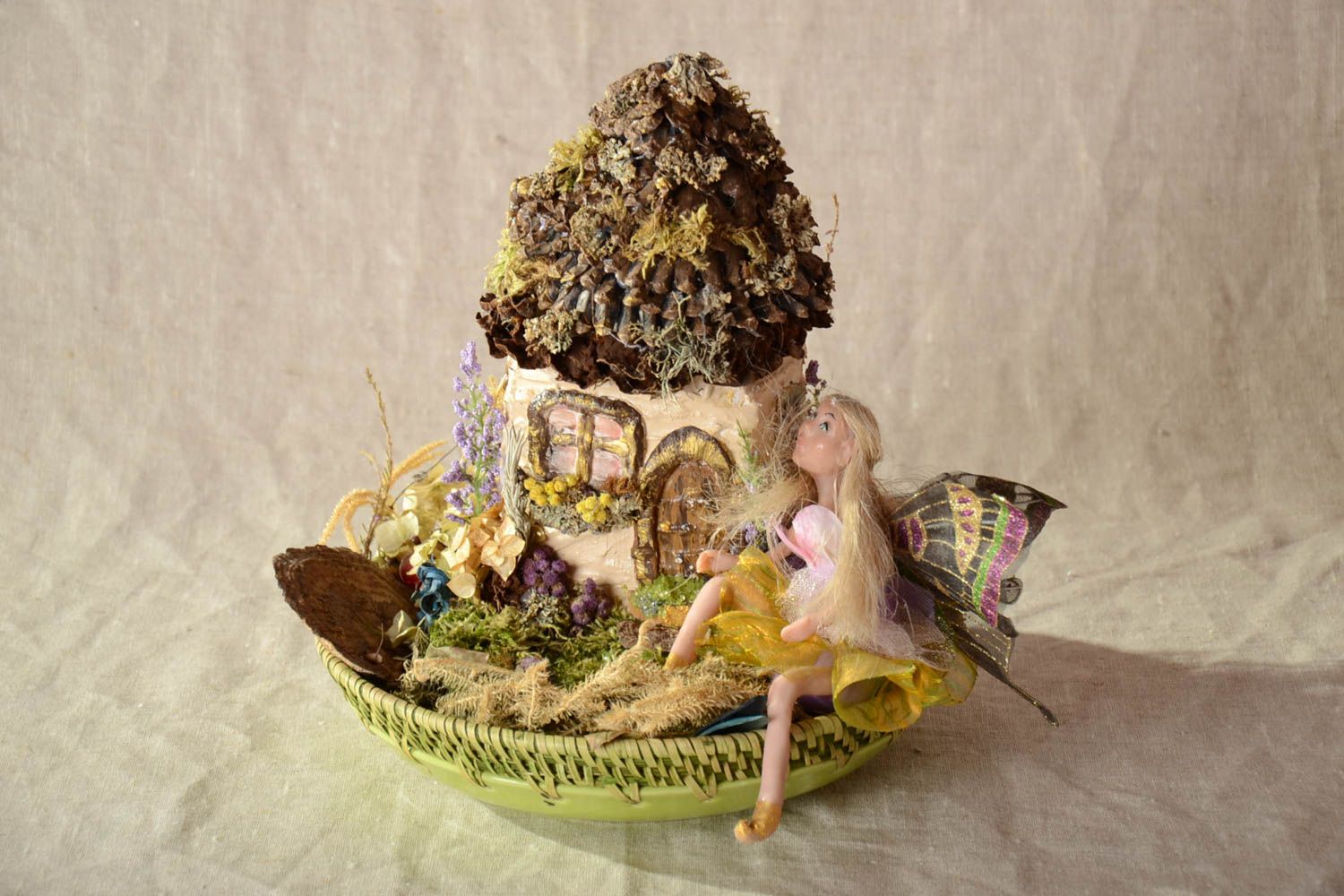 Figurine décorative Petite statue fait main Déco maison pour elfes modelée photo 1