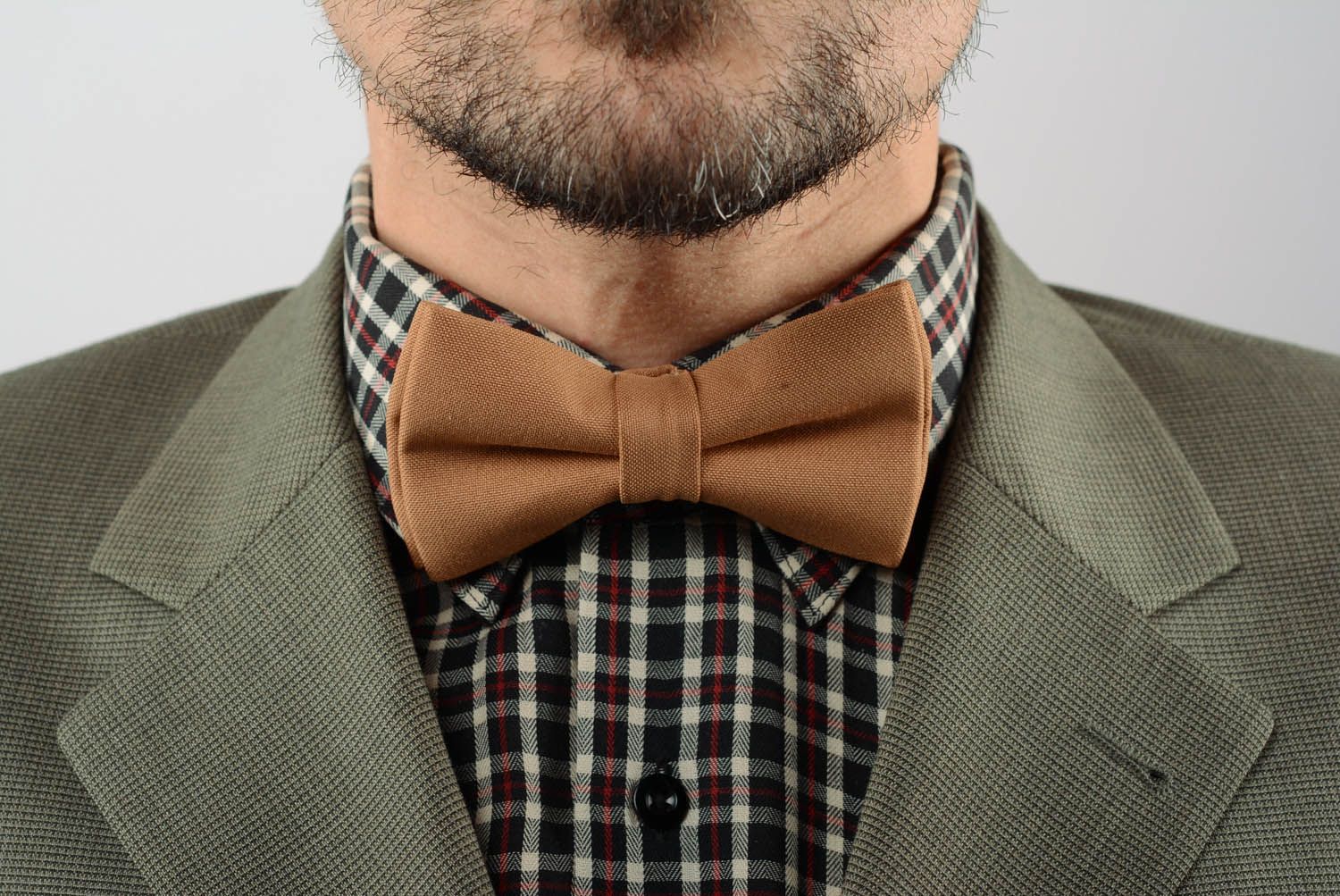 Coffee colored bow tie photo 1
