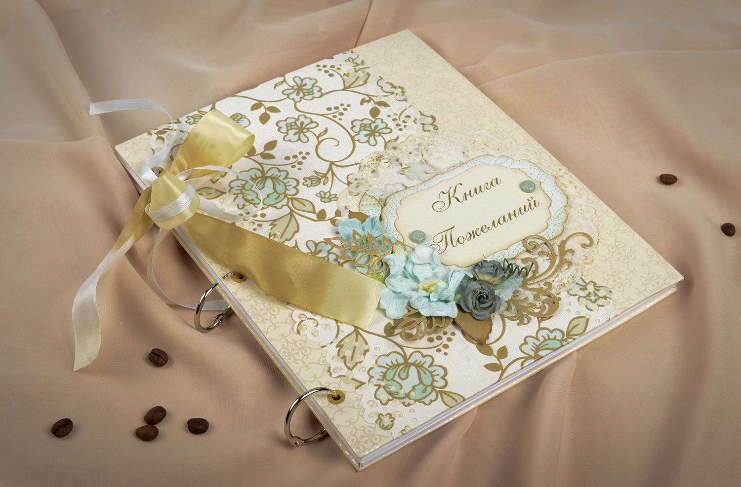Открытка ручной работы книга пожеланий на свадьбу милая подарок на свадьбу фото 5