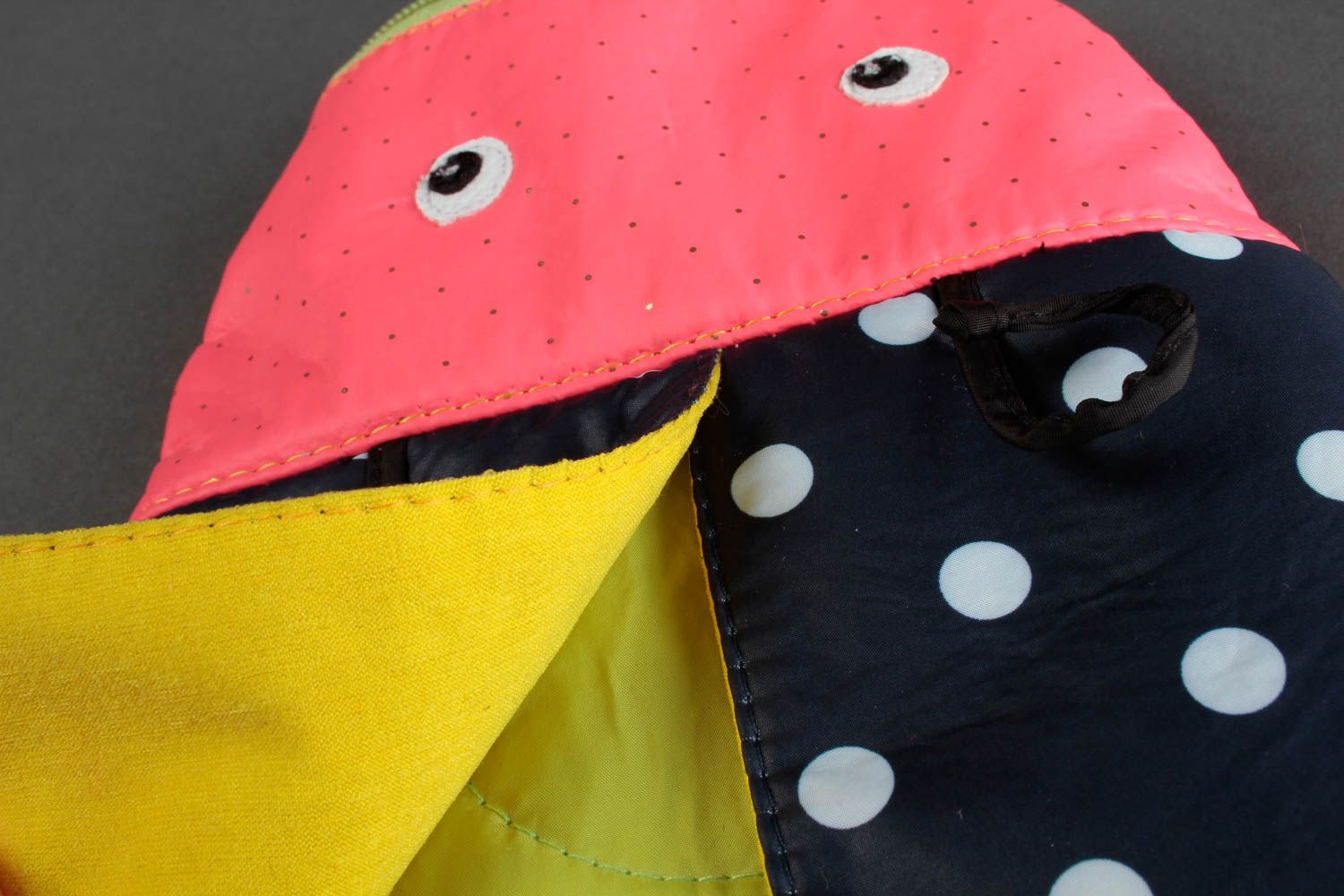 Handmade Kindertasche Mädchen Mode Accessoire Tasche aus Stoff Käfer lustig foto 3