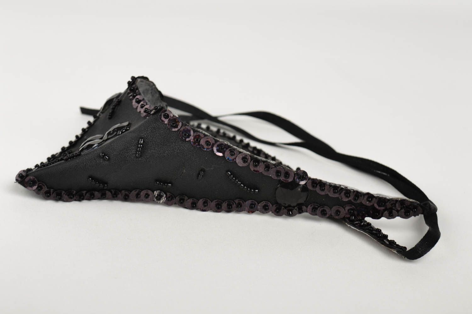 Damen Kragen handgefertigt Halsschmuck für Damen Collier Halskette in Schwarz foto 4