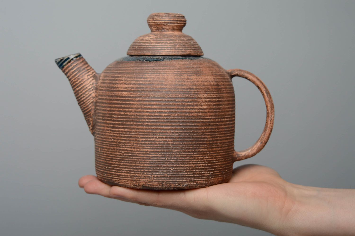 Керамический чайник ручной работы фото 4