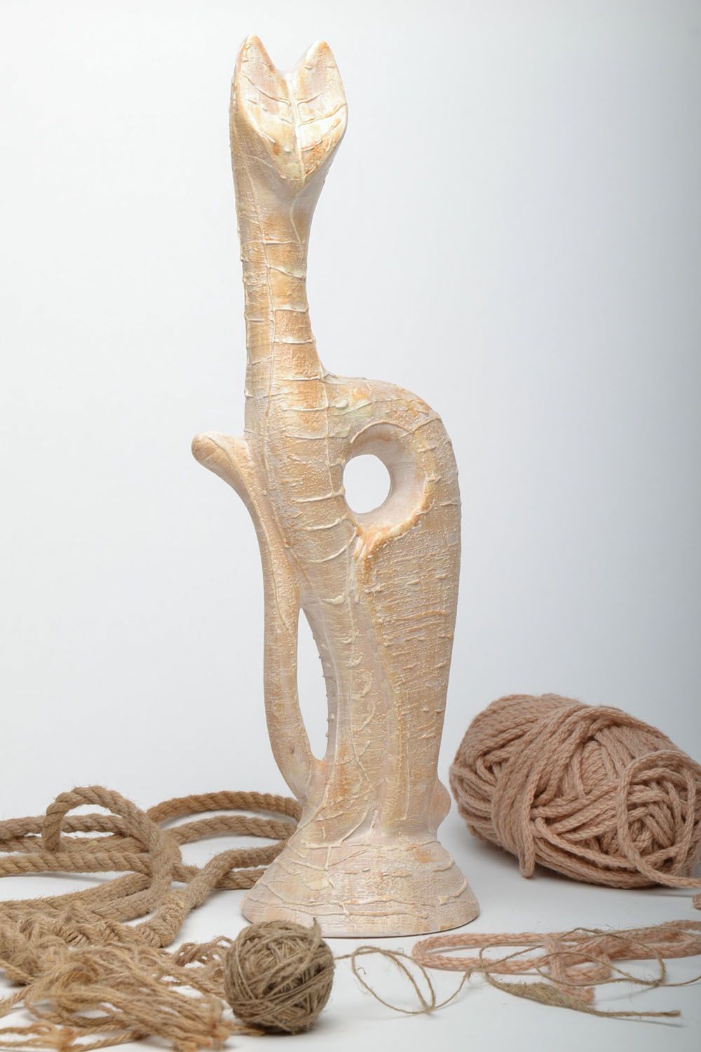 Keramik Statuette Katze foto 1