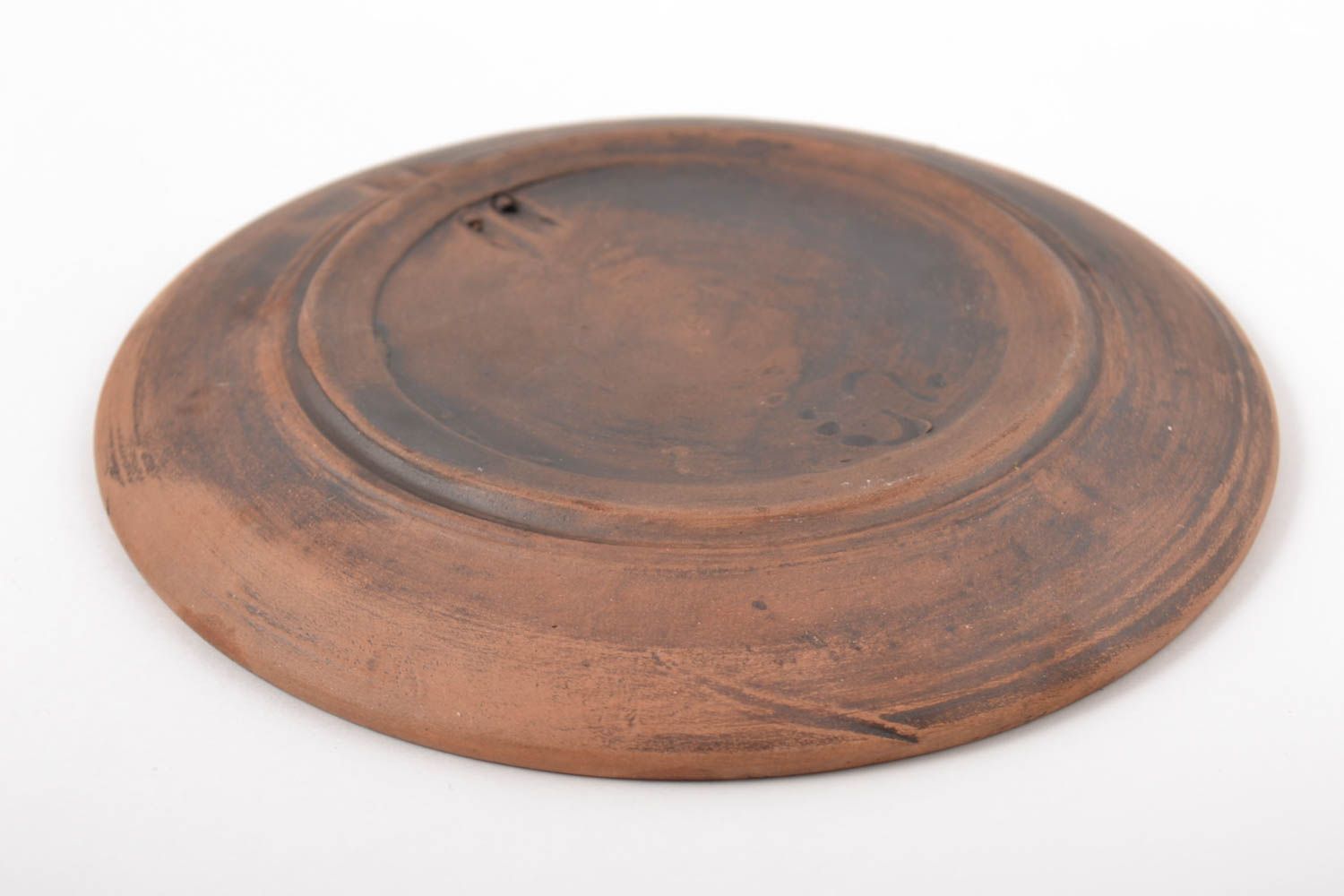 Handmade ceramic plate beautiful handmade plate clay plate plate with painting photo 2