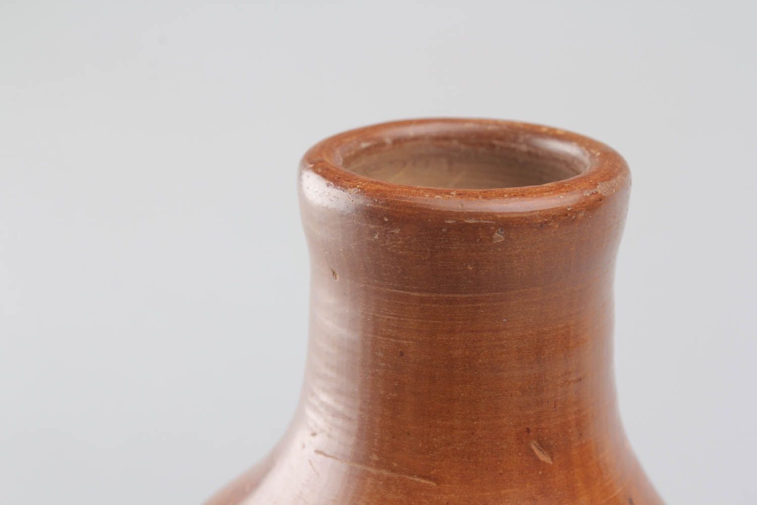 Garrafa de argila feita à mão louça de cerâmica decorativa artesanal foto 2