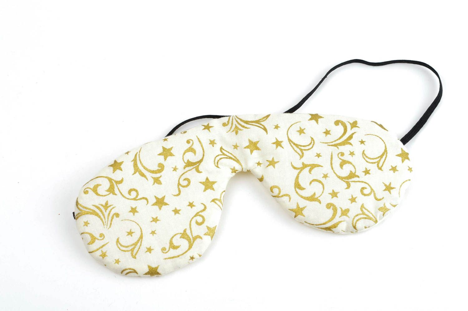 Handmade designer blindfold unusual textile blindfold accessory for sleep photo 3