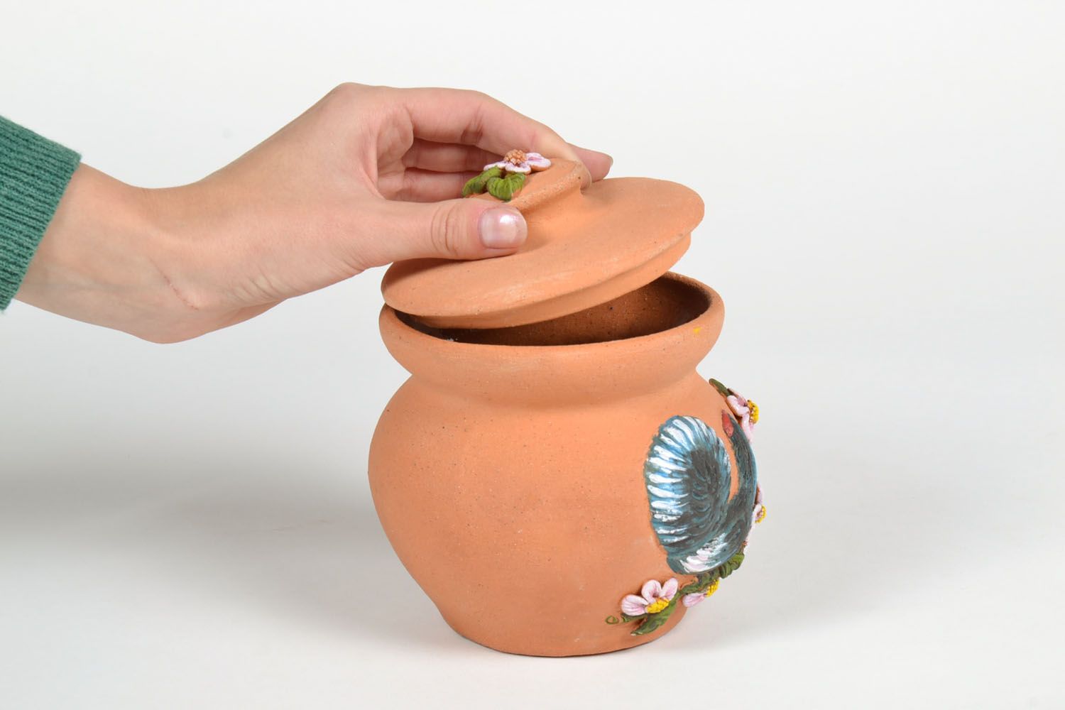 Handmade ceramic pot for sugar photo 5