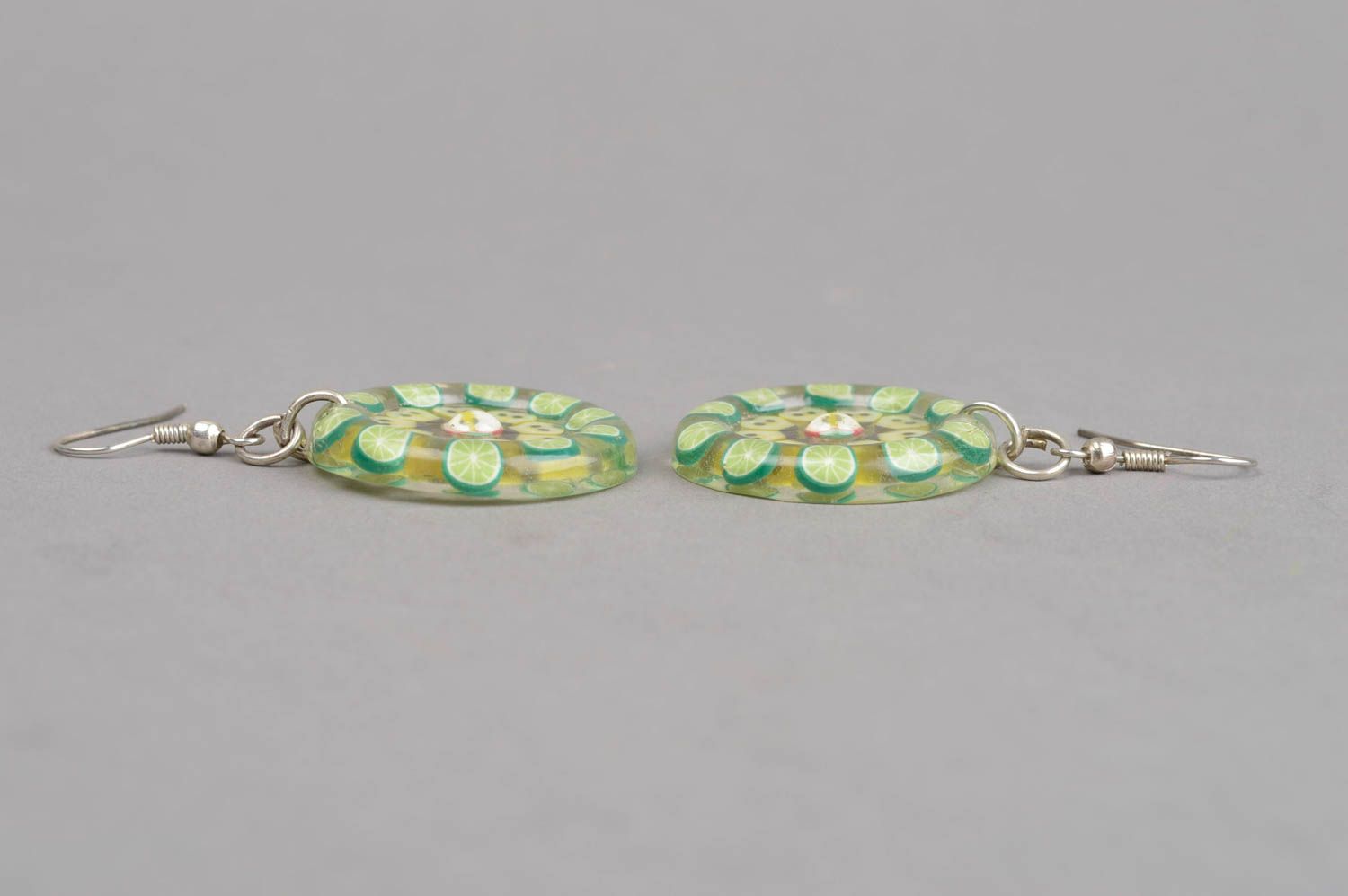 Stylish handmade plastic earrings beautiful jewellery fashion accessories photo 3