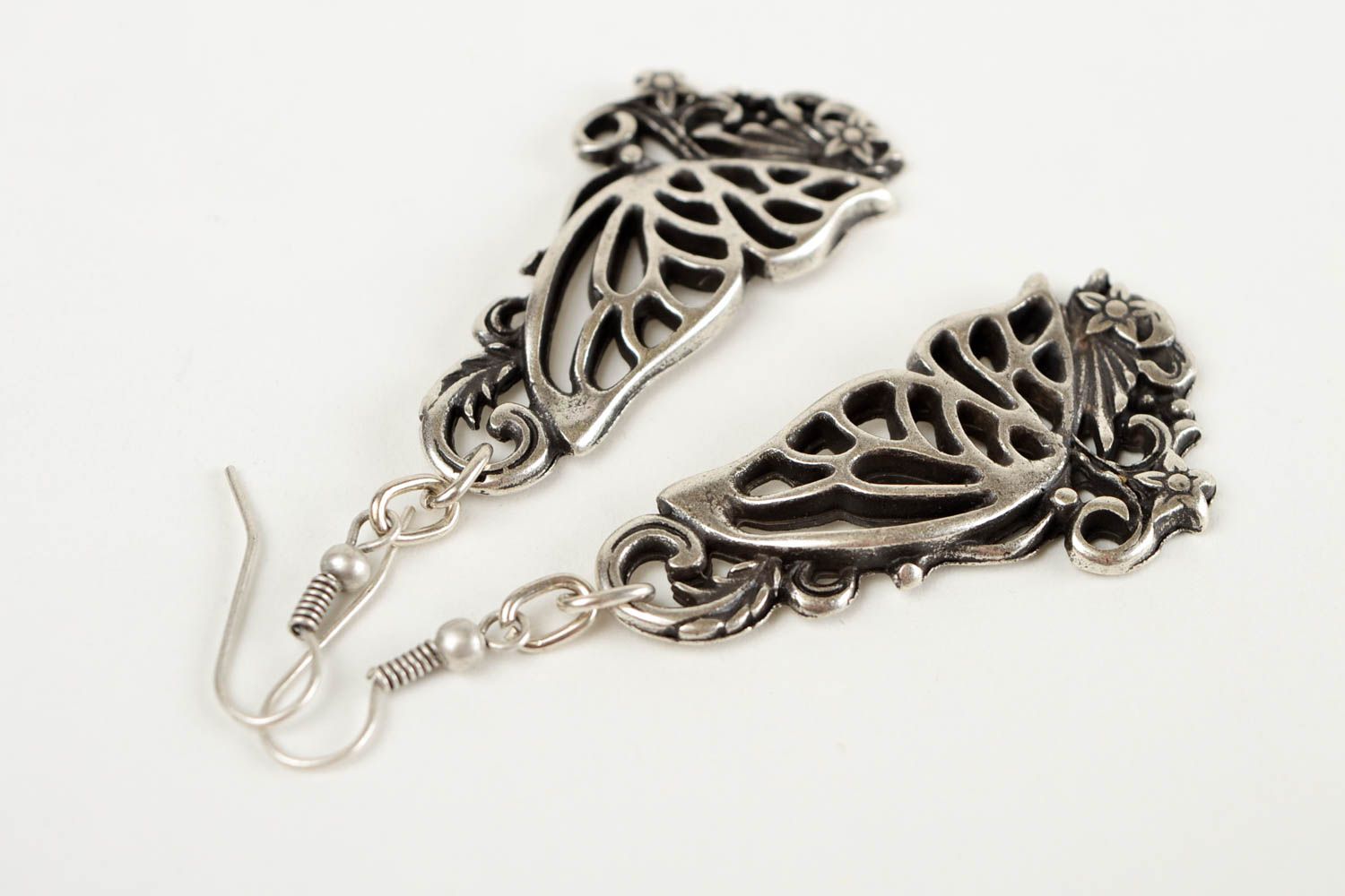 Handmade Ohrringe Juwelier Modeschmuck Geschenk für Frauen Metall Ohrringe schön foto 4