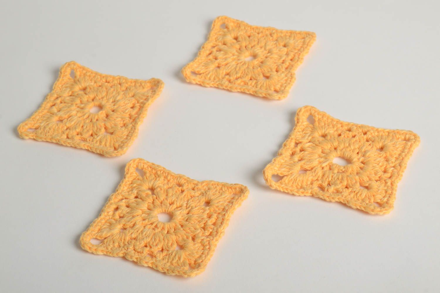 Dessous-de-verre fait main Déco cuisine tricot crochet Accessoires cuisine coton photo 3