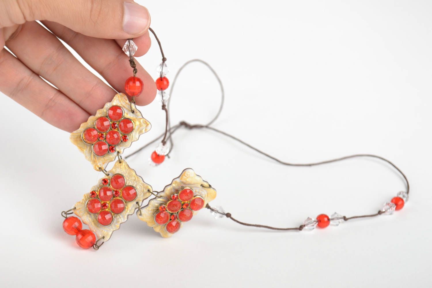 Damen Halskette handmade Kette mit Anhänger Halsschmuck für Damen Geschenk Ideen foto 5