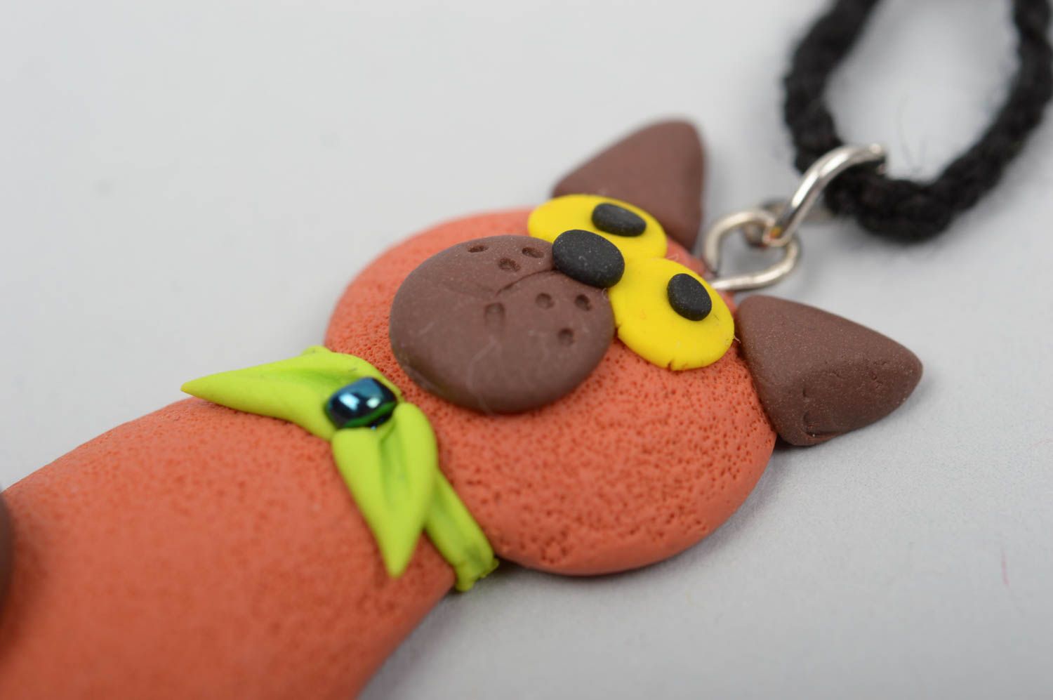 Handmade jewelry pendant necklace kids accessories polymer clay gifts for kids photo 2