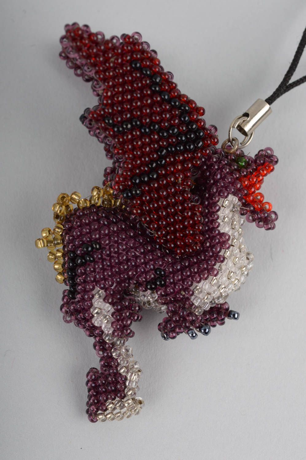 Llavero hecho a mano con forma de dragón accesorio para llaves regalo original foto 1