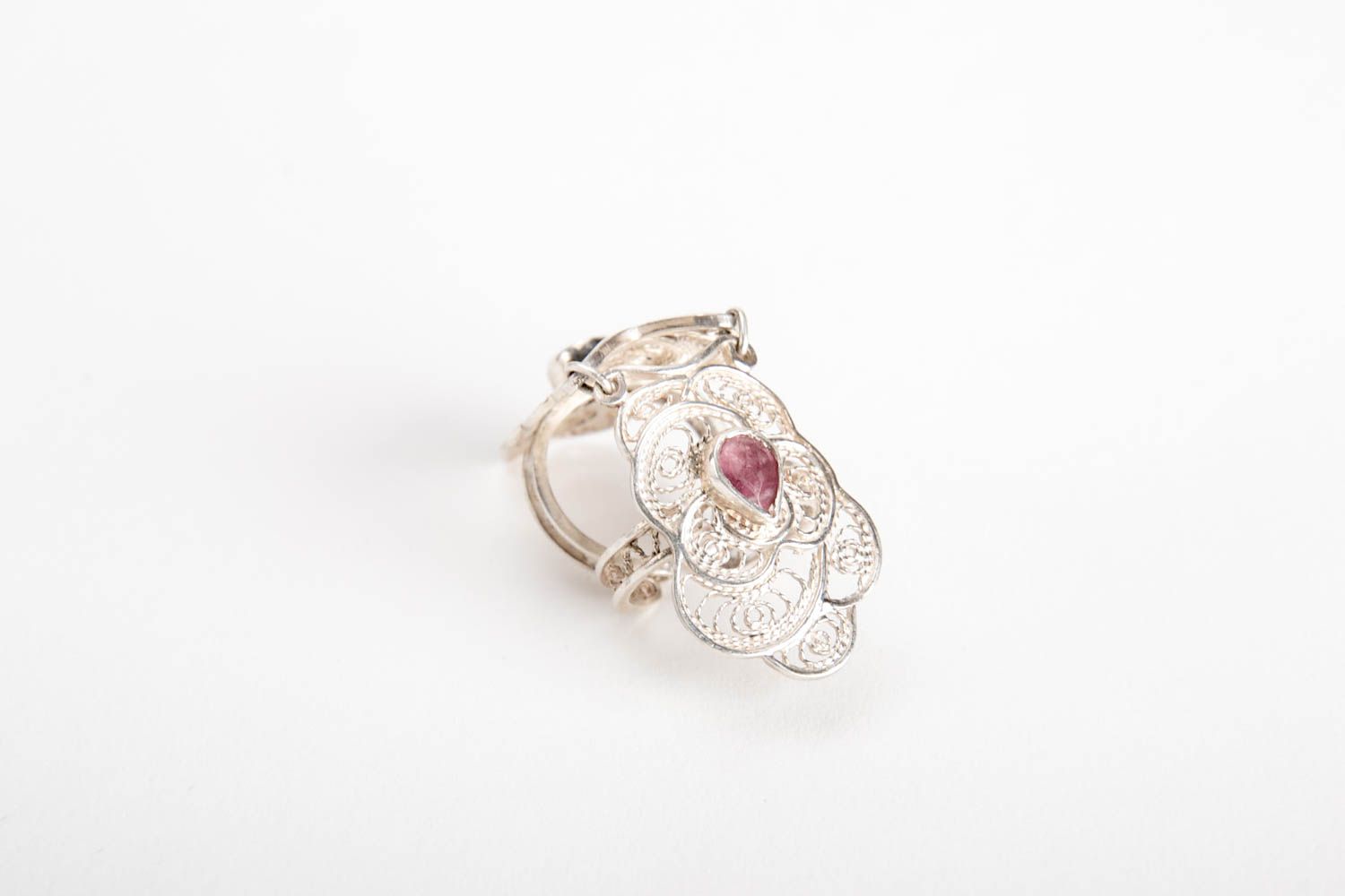 Handgemachter Ring am Finger Damen Modeschmuck modisches Accessoire foto 4