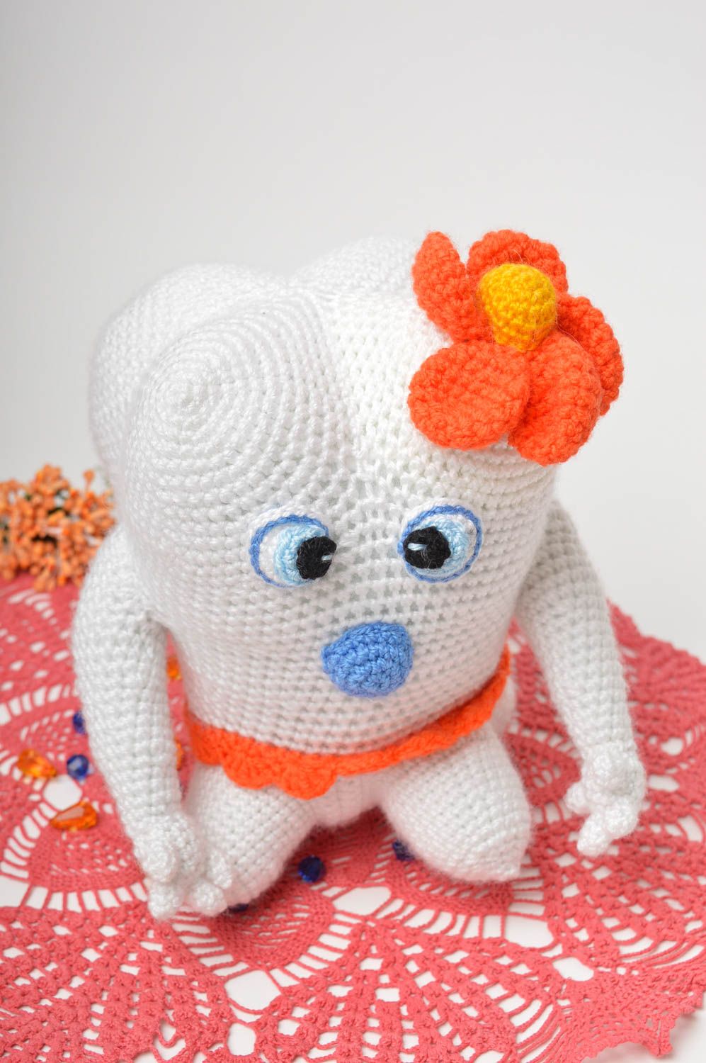Handmade toy crochet toy for children unusual gift decorative use only photo 1