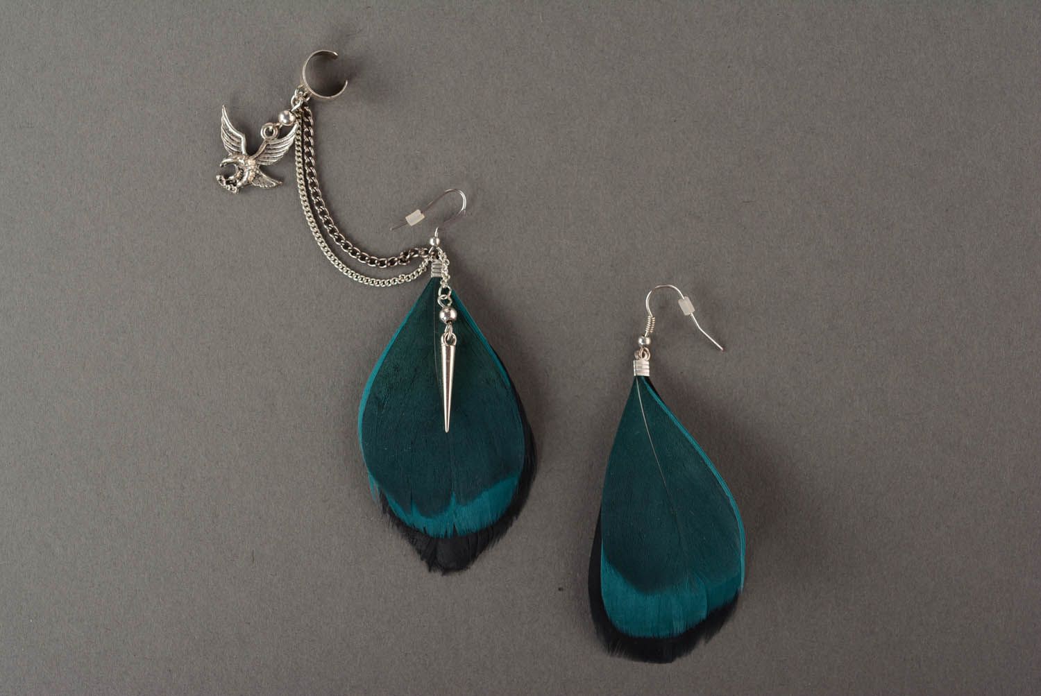 Cuff earrings Turquoise photo 2
