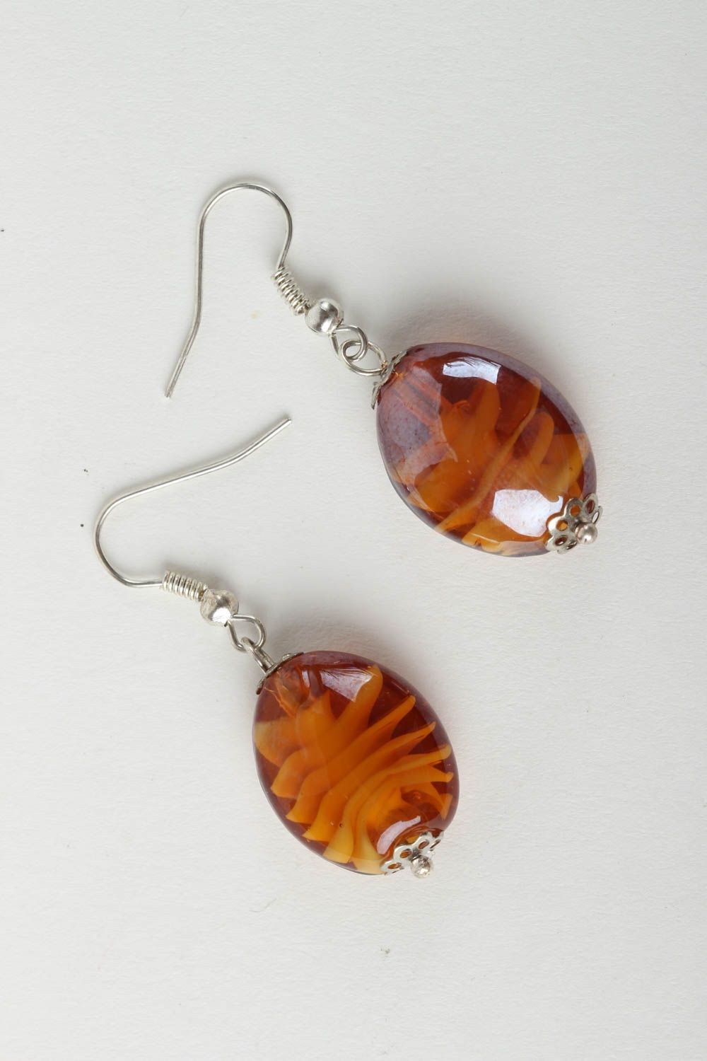 Handmade earrings designer accessory gift ideas glass jewelry unusual gift photo 2