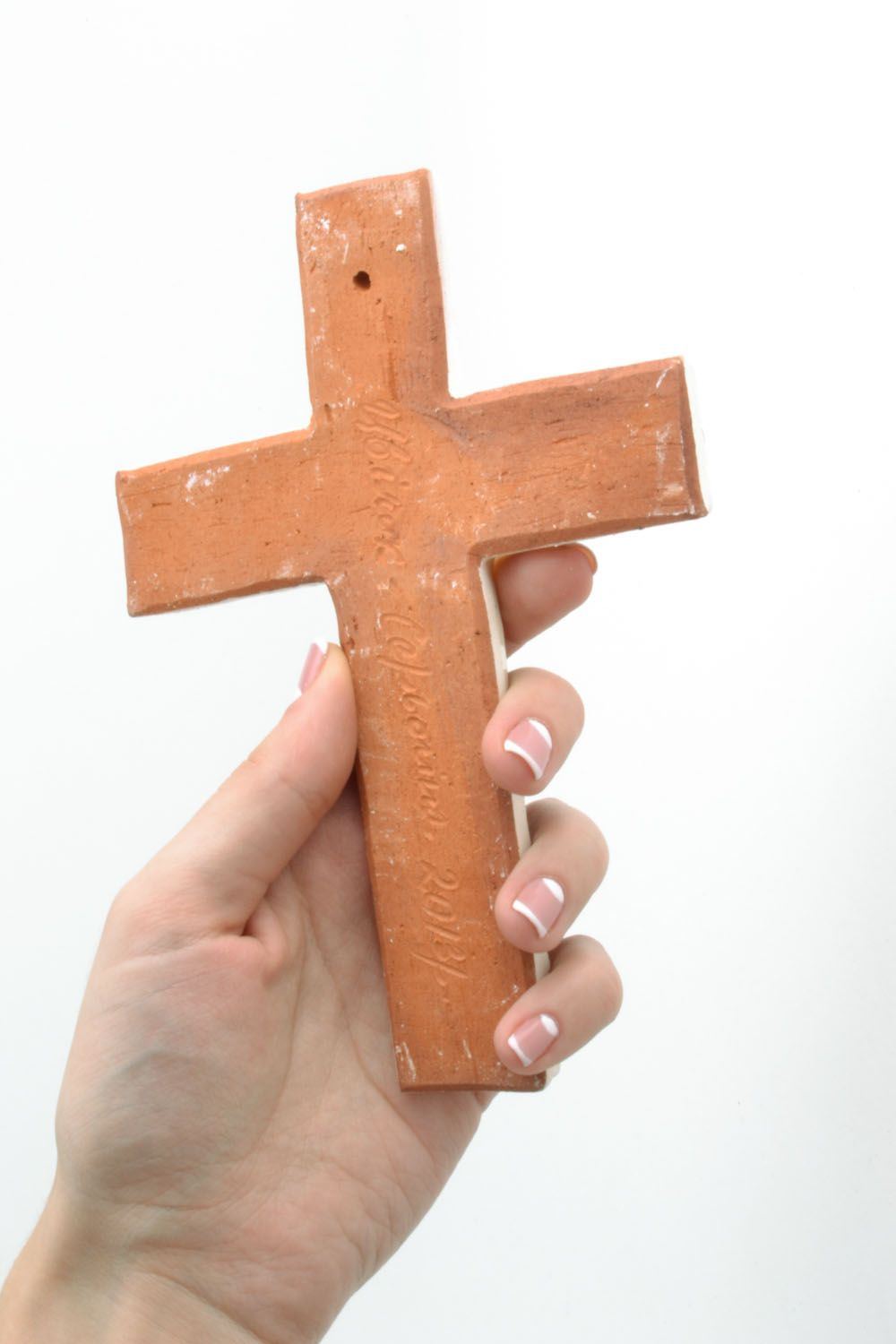 Интерьерный керамический крест фото 2