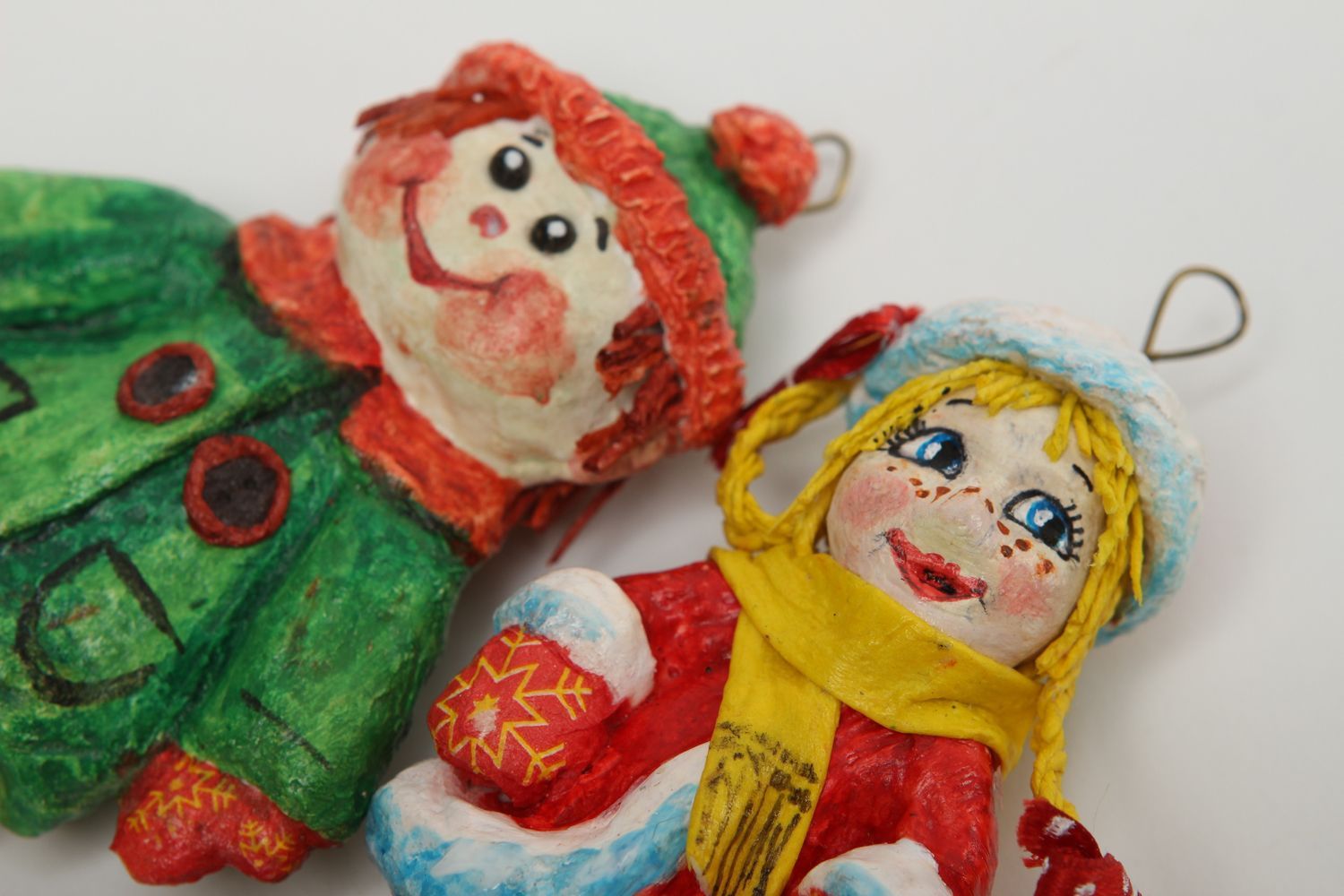 Juguetes navideños hechos a mano elementos decorativos regalo original foto 3