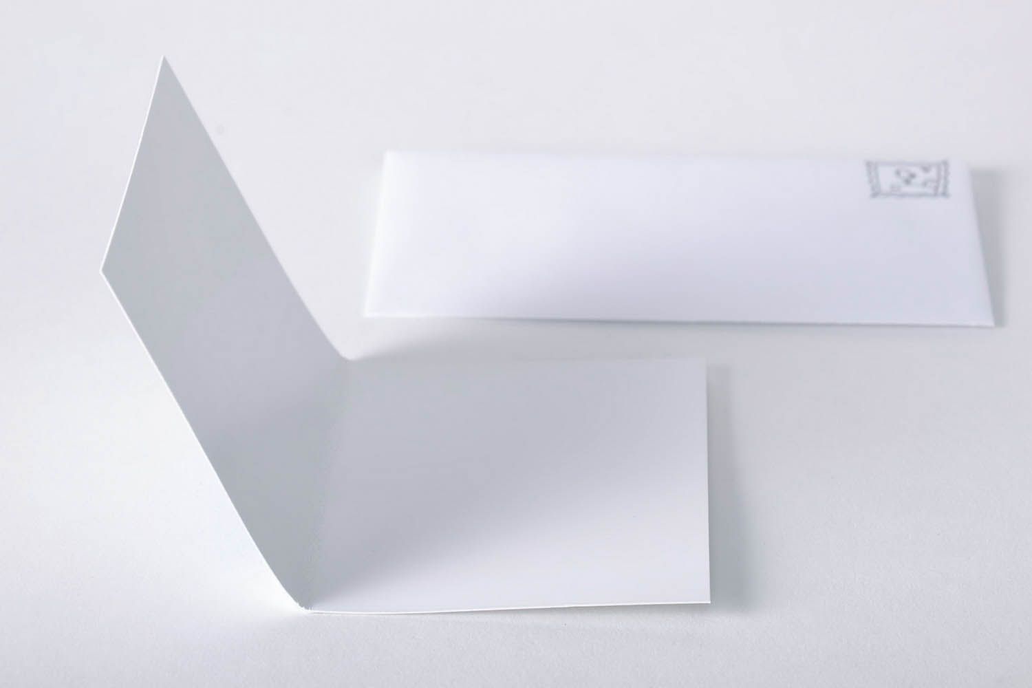 Carte de vœux artisanale avec enveloppe blanche photo 5