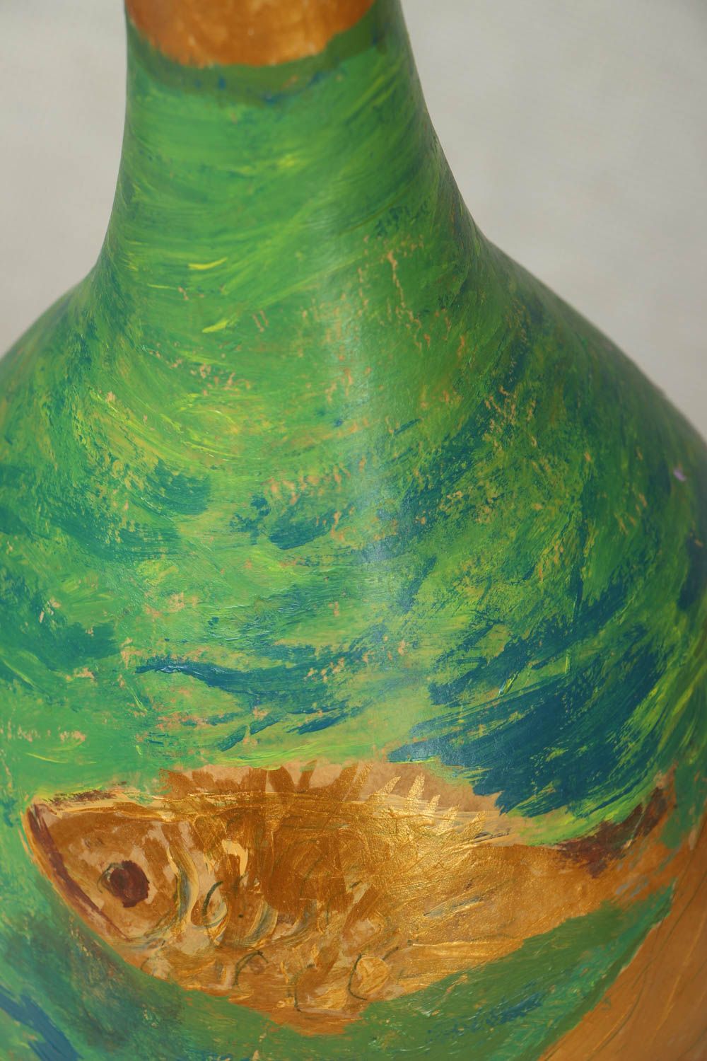 Dekorative Vase aus Kürbis foto 2
