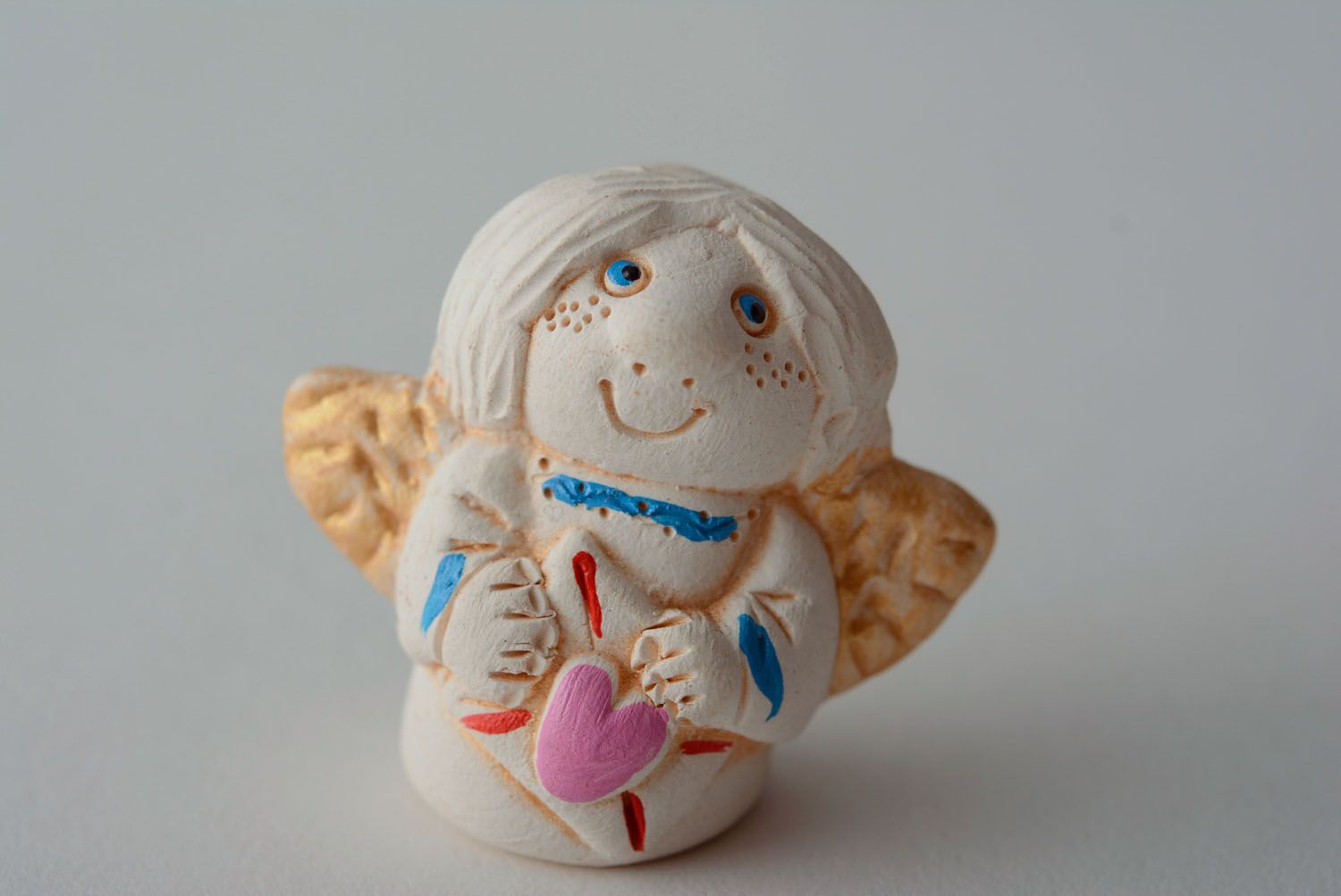 Keramik engel handgetöpfert Figurine foto 4