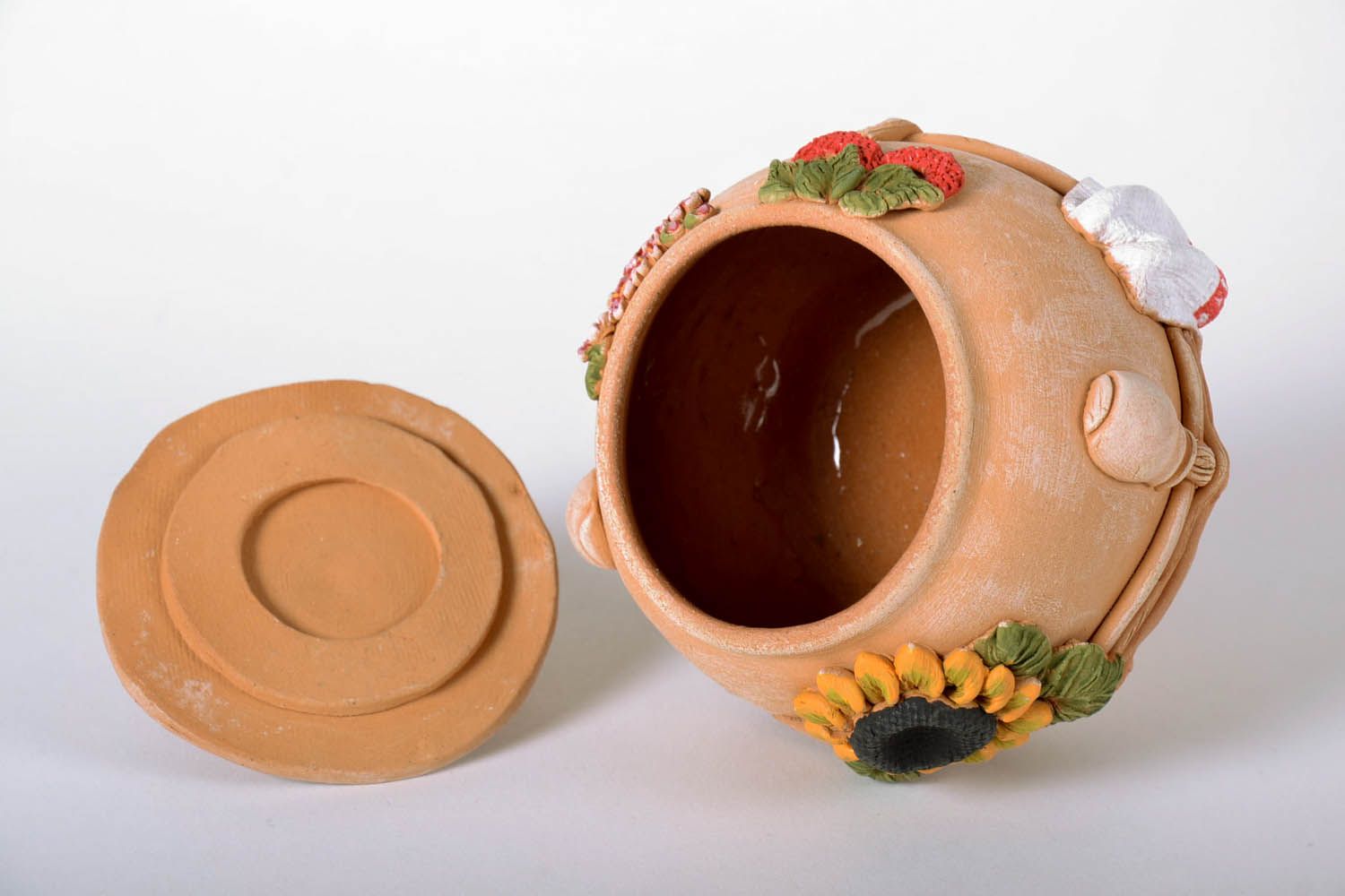 Decorative pot with lid photo 4