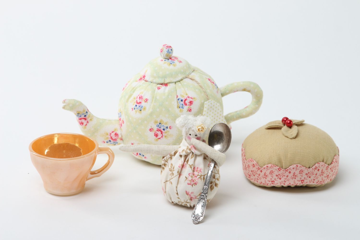 Handmade soft toy 3 pieces funny toys cool rooms gift ideas decorative use only photo 3