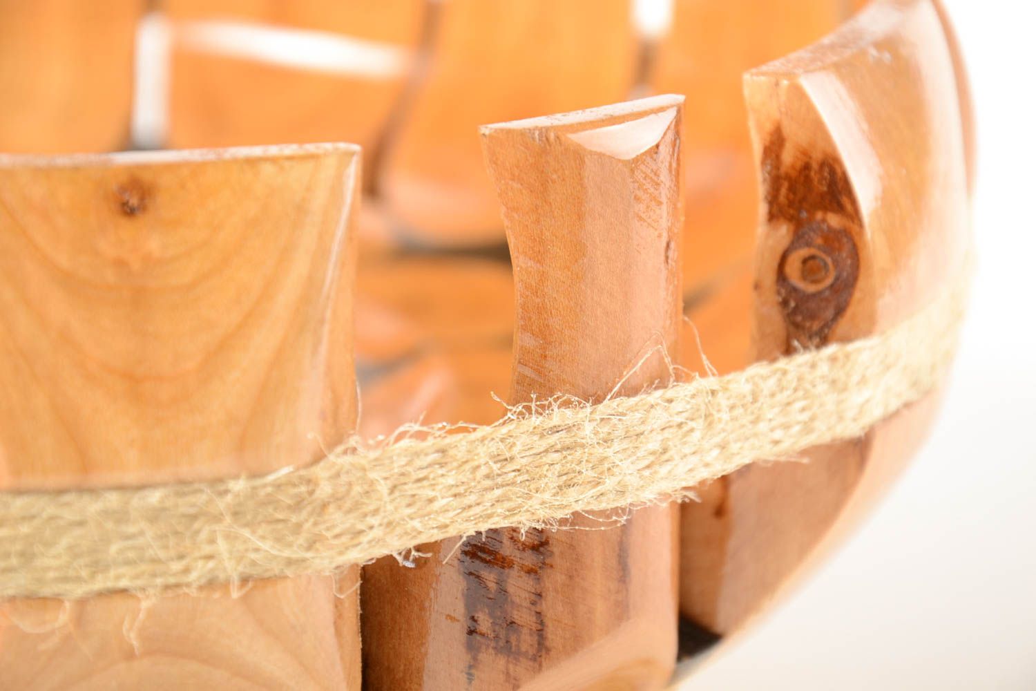 Obst Schale Teller Holz handmade Schüssel aus Holz Geschirr aus Holz originell foto 3