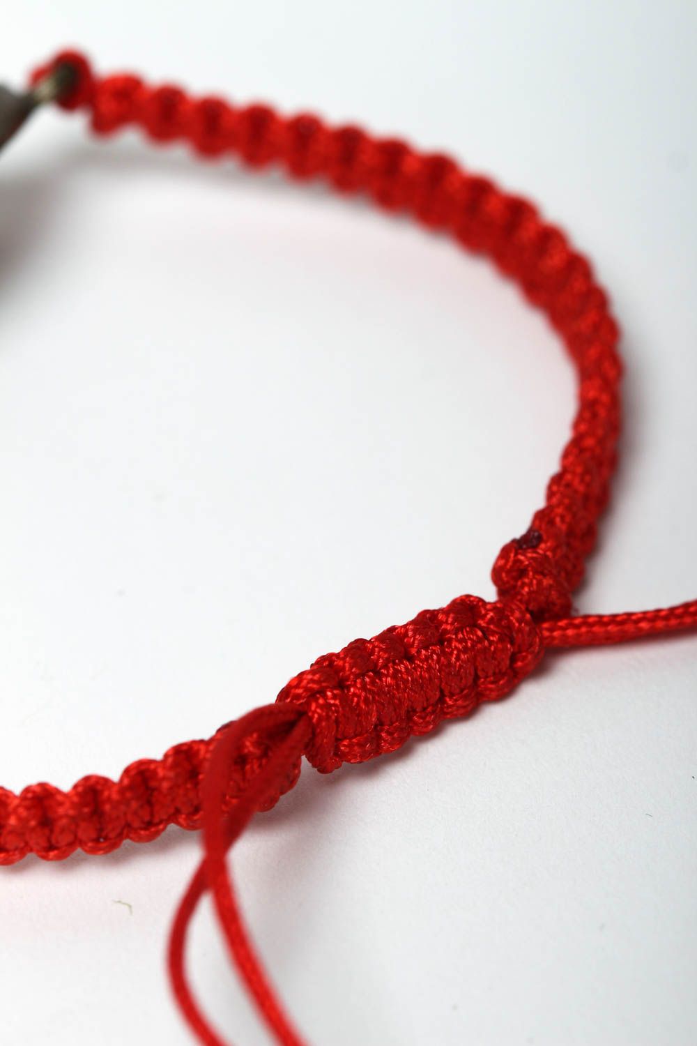 Amulett Armband handmade geflochtenes Armband In Rot Geschenk für Frau foto 4