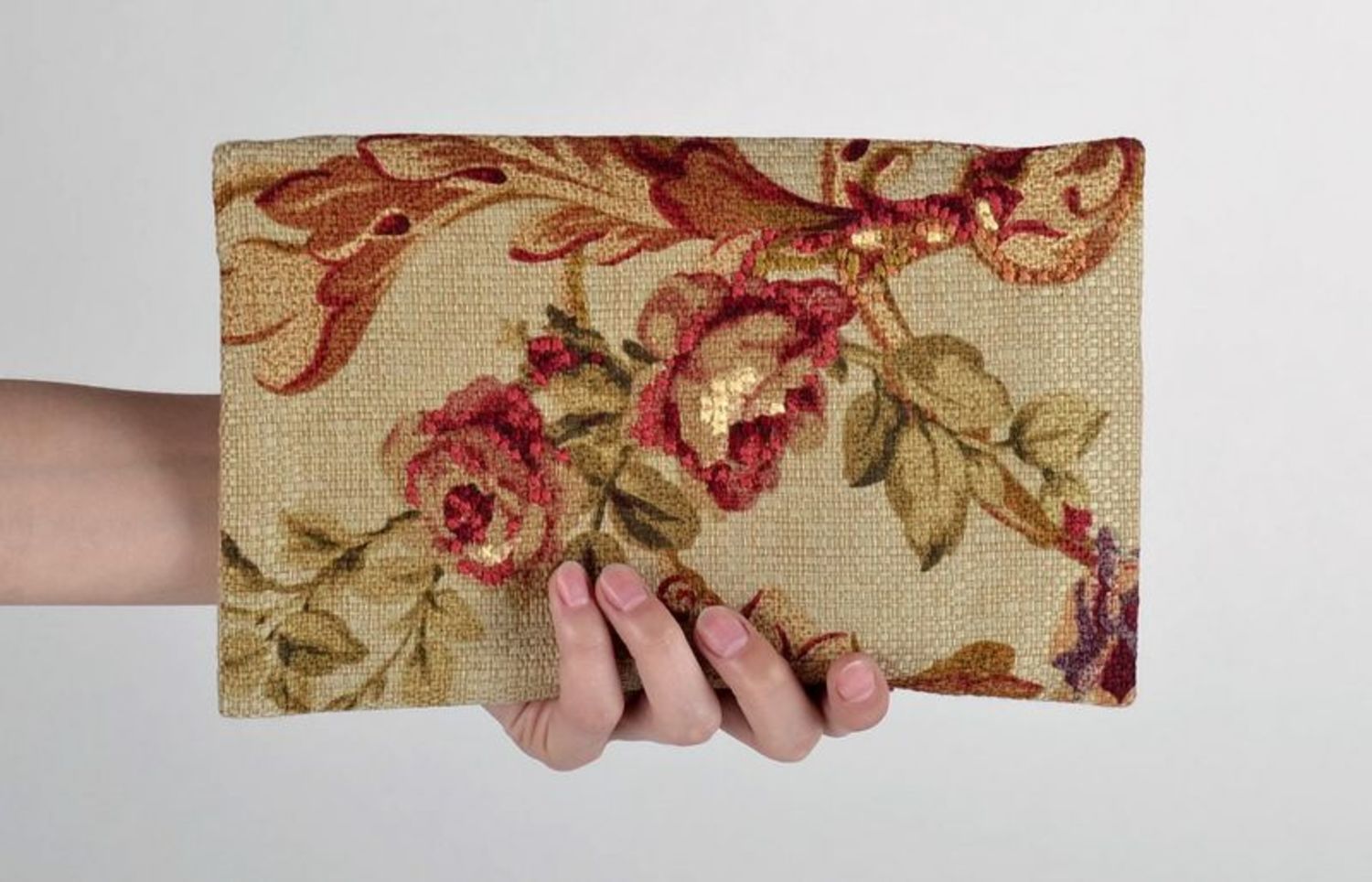 Beauty bag - clutch with flowers photo 4