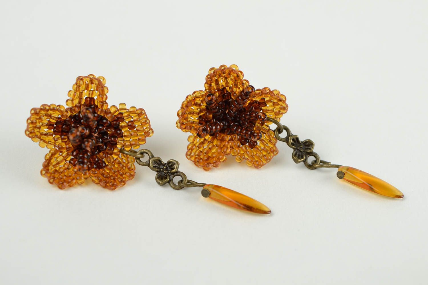 Handmade Ohrringe Blumen Geschenk für Frauen bunte Ohrringe schön modisch foto 2