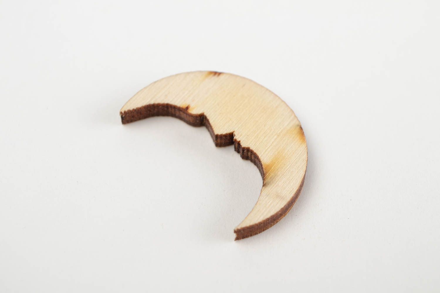 Handmade Rohling zum Bemalen Figur aus Holz Scrapbooking Material Mond foto 5